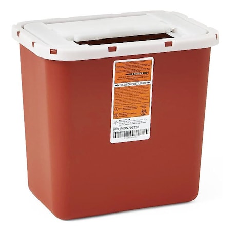 Medline Multipurpose Sharps Containers, Red, 8qt MDS705202H